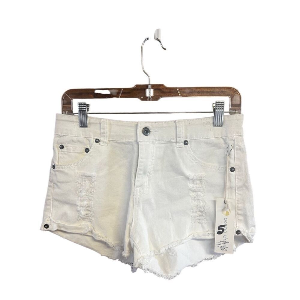 Ocean drive White Distressed Shorts Sz 5 NWT